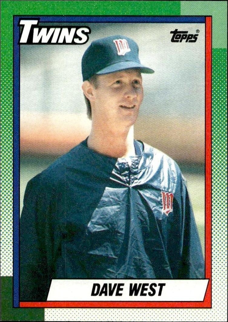 1990 Topps Dave West #357 trading card