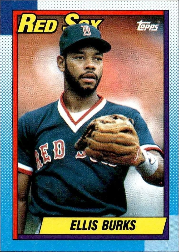 1990 Topps Ellis Burks #155 trading card