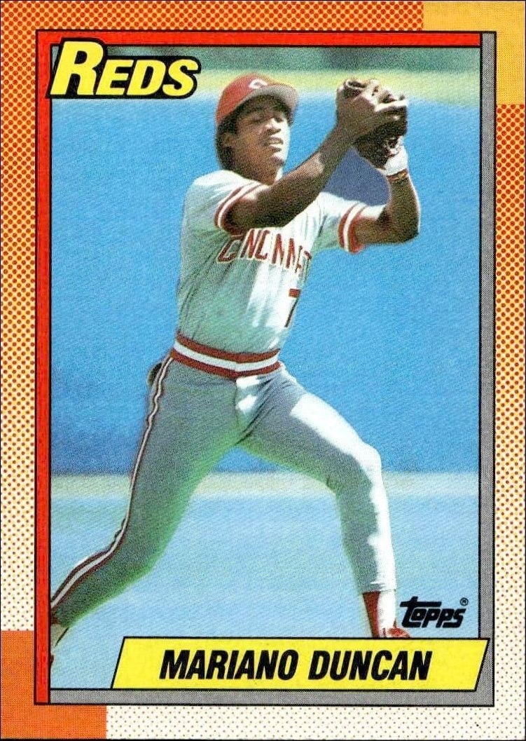 Mariano Duncan 1990 Topps #234 Baseball Trading Card - Front 1990 Topps Mariano Duncan #234 baseball trading card front