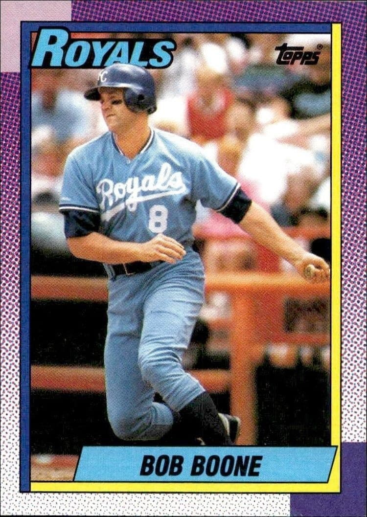 1990 Topps Bob Boone #671 trading card