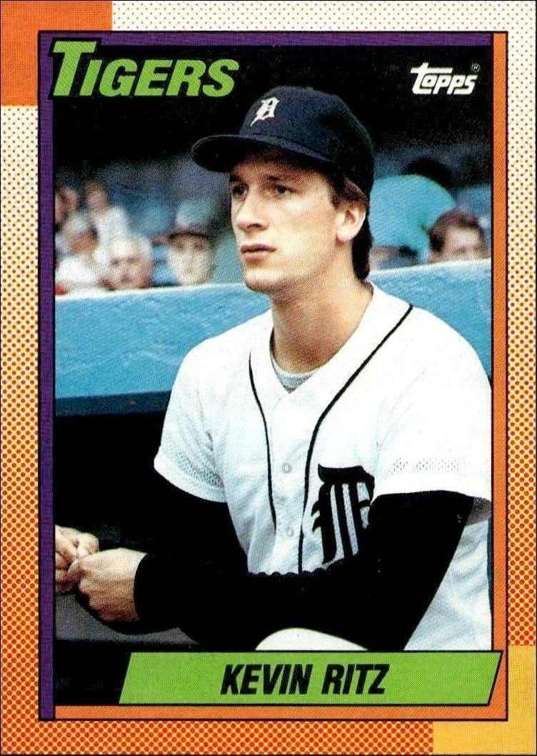 Kevin Ritz 1990 Topps #237 Baseball Trading Card - Front 1990 Topps Kevin Ritz #237 baseball trading card front