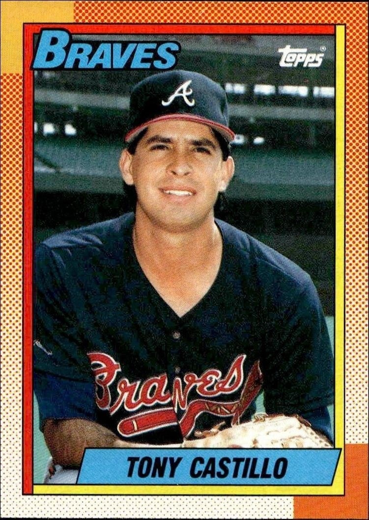 Tony Castillo 1990 Topps #620 Baseball Trading Card - Front 1990 Topps Tony Castillo #620 baseball trading card front