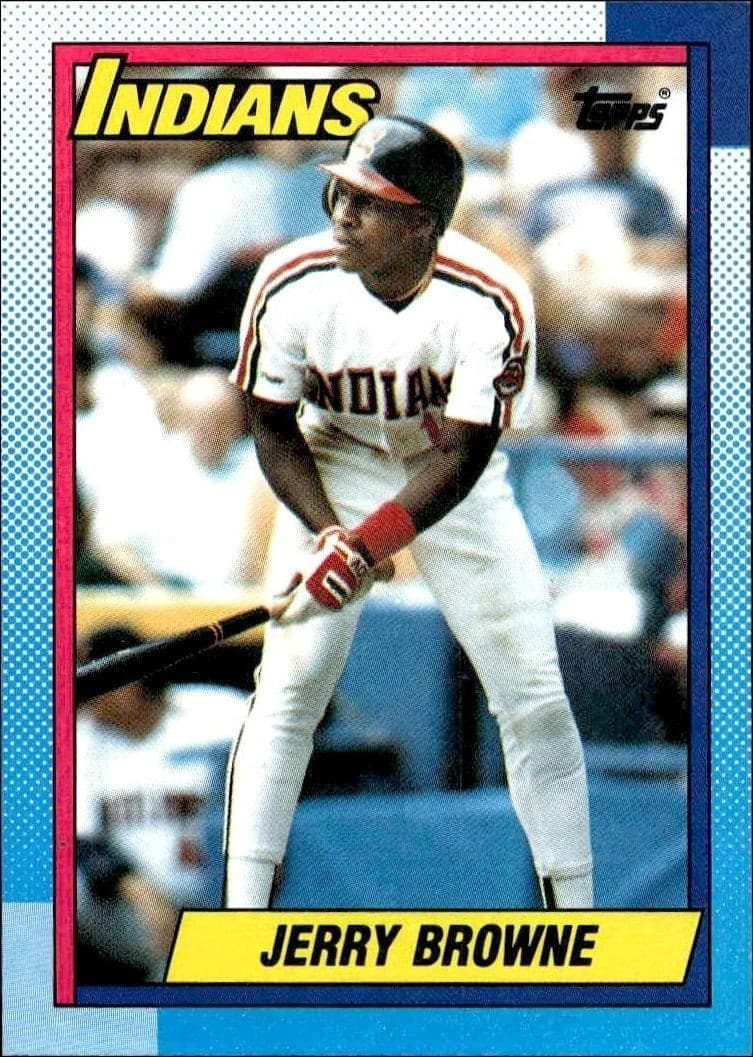 1990 Topps Jerry Browne #442 trading card