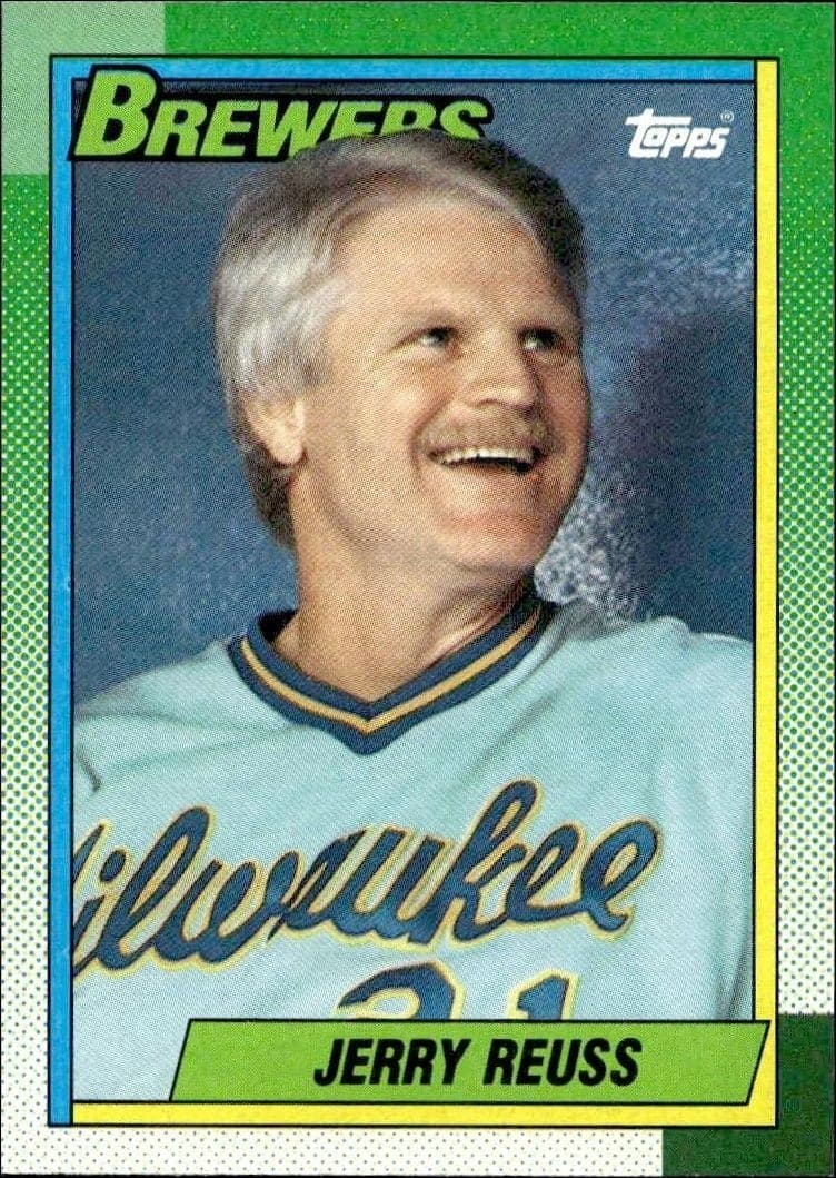 1990 Topps Jerry Reuss #424 trading card