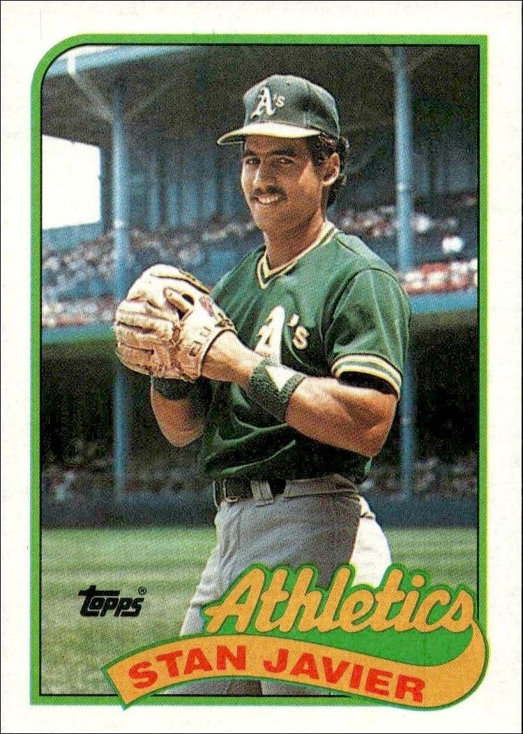 Stan Javier 1989 Topps #622 Baseball Trading Card - Front 1989 Topps Stan Javier #622 baseball trading card front