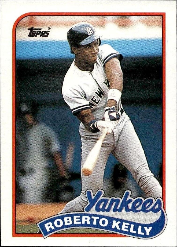 Roberto Kelly 1989 Topps #691 Baseball Trading Card - Front 1989 Topps Roberto Kelly #691 baseball trading card front