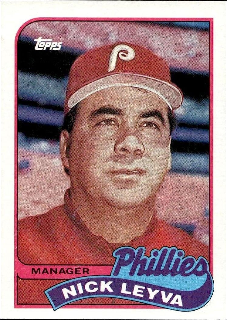 1989 Topps Nick Leyva #74 trading card