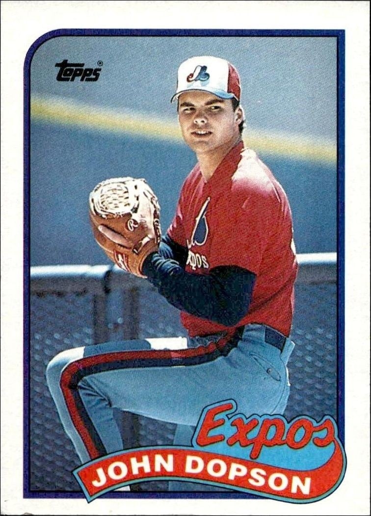 John Dopson 1989 Topps #251 Baseball Trading Card - Front 1989 Topps John Dopson #251 baseball trading card front