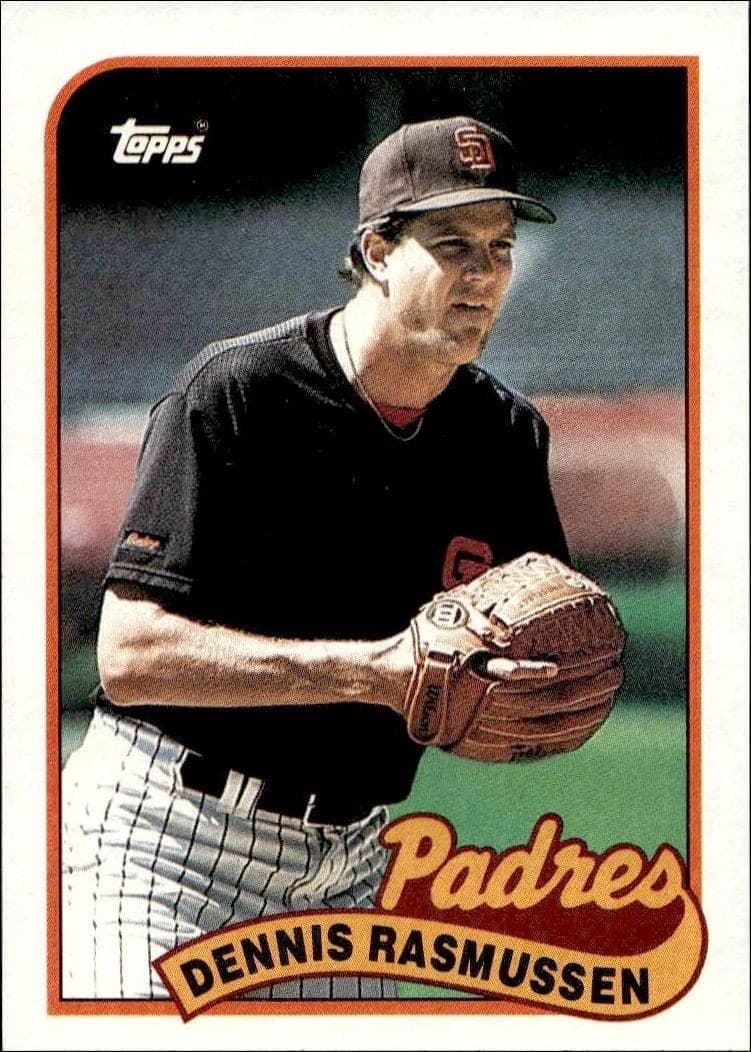 1989 Topps Dennis Rasmussen #32 trading card