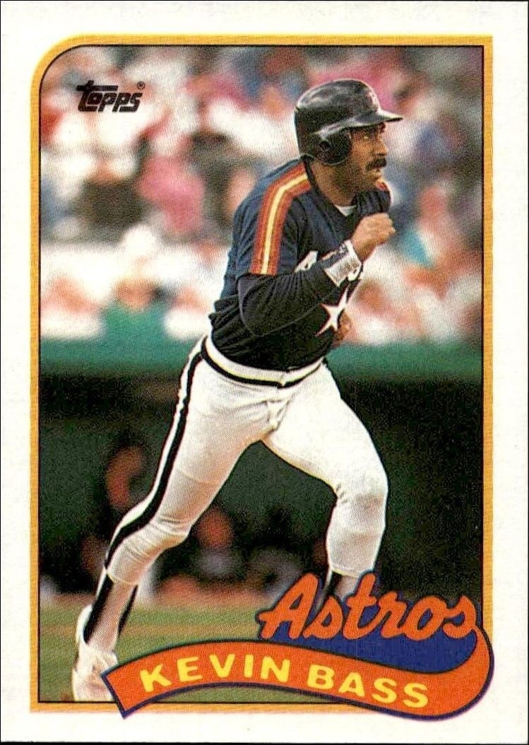 Kevin Bass 1989 Topps #646 Baseball Trading Card - Front 1989 Topps Kevin Bass #646 baseball trading card front