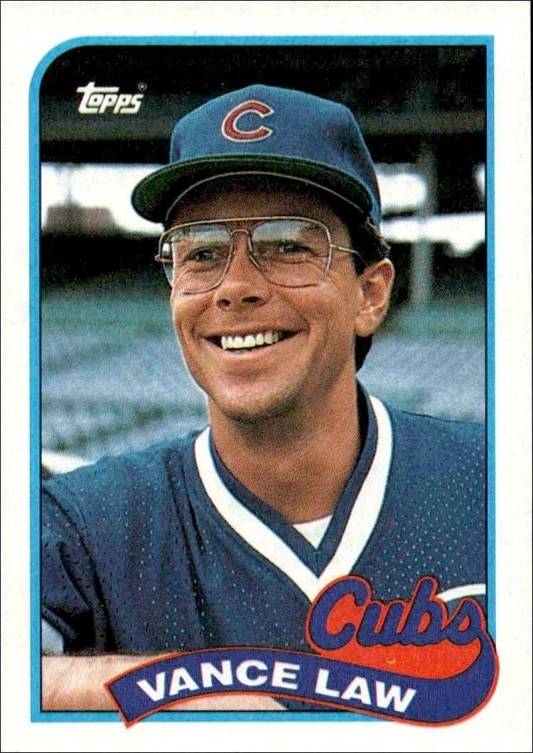 Vance Law 1989 Topps #501 Baseball Trading Card - Front 1989 Topps Vance Law #501 baseball trading card front