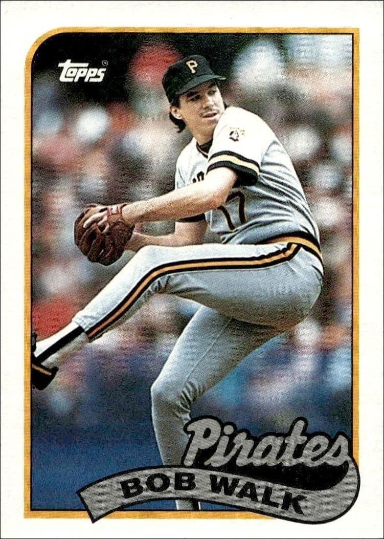 1989 Topps Bob Walk #504 trading card