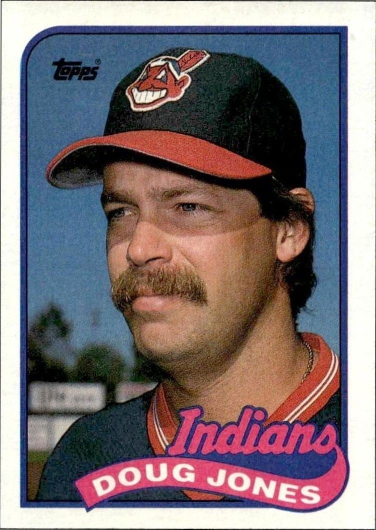 Doug Jones 1989 Topps #690 Baseball Trading Card - Front 1989 Topps Doug Jones #690 baseball trading card front