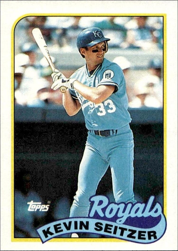Kevin Seitzer 1989 Topps #670 Baseball Trading Card - Front 1989 Topps Kevin Seitzer #670 baseball trading card front
