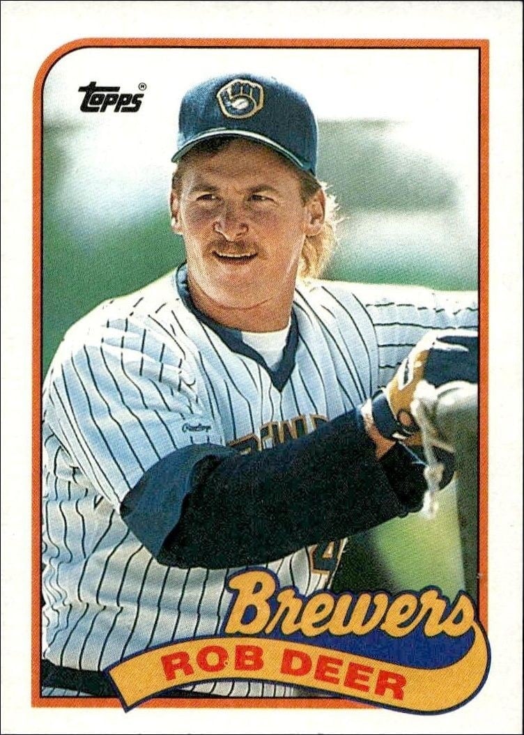 Rob Deer 1989 Topps #364 Baseball Trading Card - Front 1989 Topps Rob Deer #364 baseball trading card front