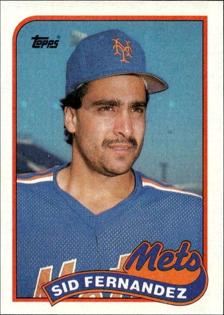 Sid Fernandez 1989 Topps #790 Baseball Trading Card - Front 1989 Topps Sid Fernandez #790 baseball trading card front