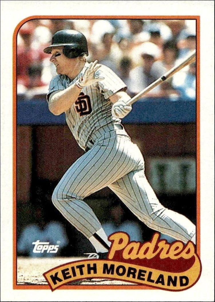 Keith Moreland 1989 Topps #773 Baseball Trading Card - Front 1989 Topps Keith Moreland #773 baseball trading card front
