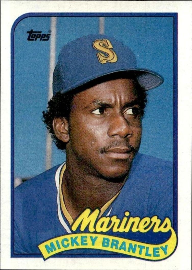 Mickey Brantley 1989 Topps #568 Baseball Trading Card - Front 1989 Topps Mickey Brantley #568 baseball trading card front