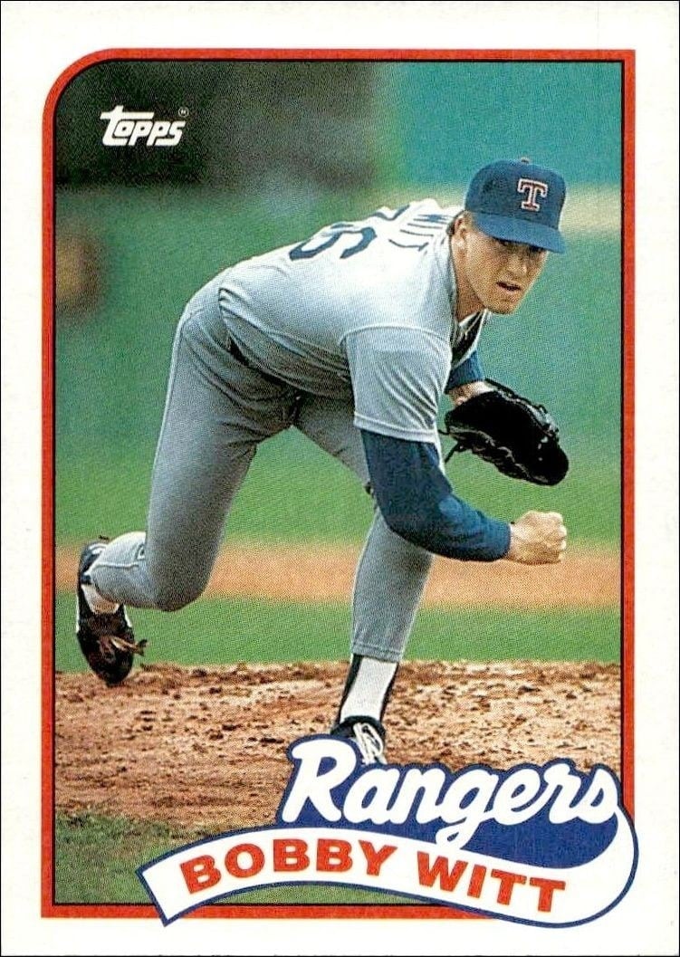 Bobby Witt 1989 Topps #548 Baseball Trading Card - Front 1989 Topps Bobby Witt #548 baseball trading card front