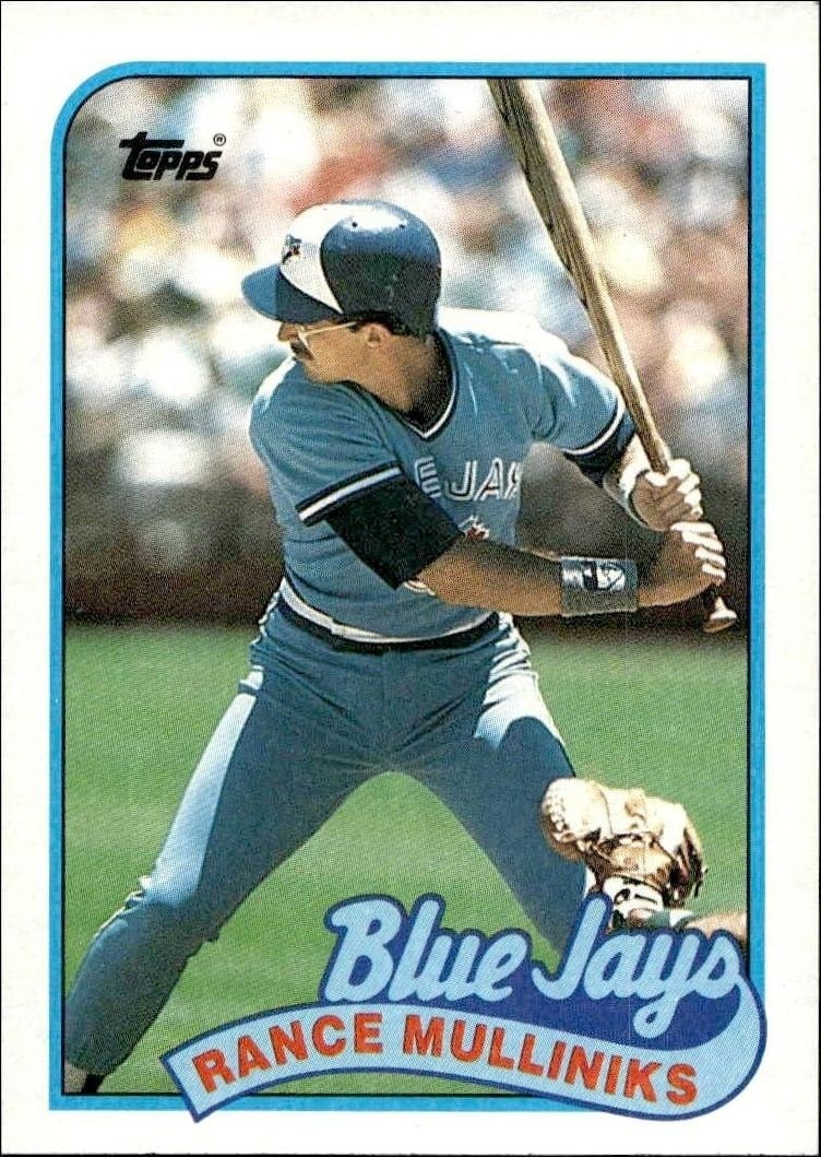 Rance Mulliniks 1989 Topps #618 Baseball Trading Card - Front 1989 Topps Rance Mulliniks #618 baseball trading card front