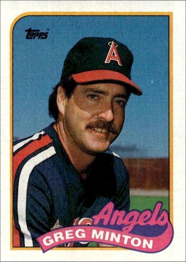 Greg Minton 1989 Topps #576 Baseball Trading Card - Front 1989 Topps Greg Minton #576 baseball trading card front