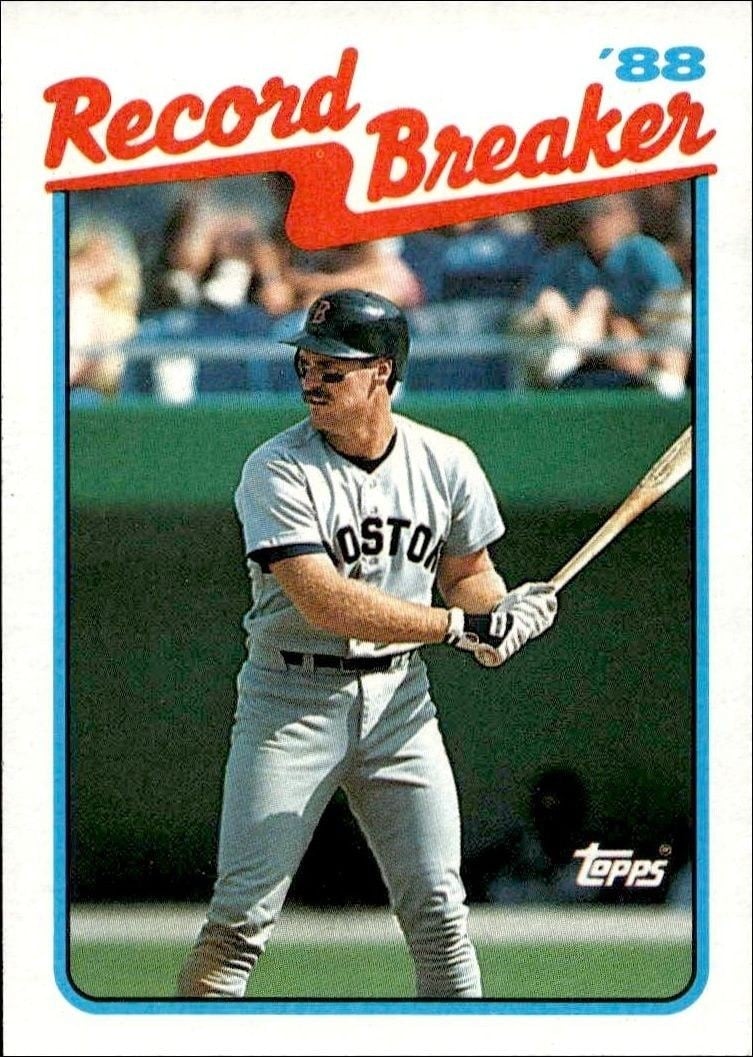 Wade Boggs 1989 Topps #2 Baseball Trading Card - Front 1989 Topps Wade Boggs #2 baseball trading card front