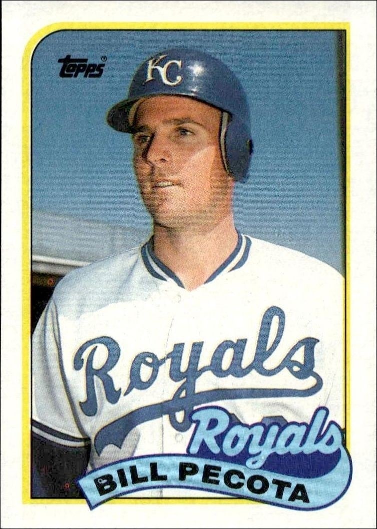 Bill Pecota 1989 Topps #148 Baseball Trading Card - Front 1989 Topps Bill Pecota #148 baseball trading card front