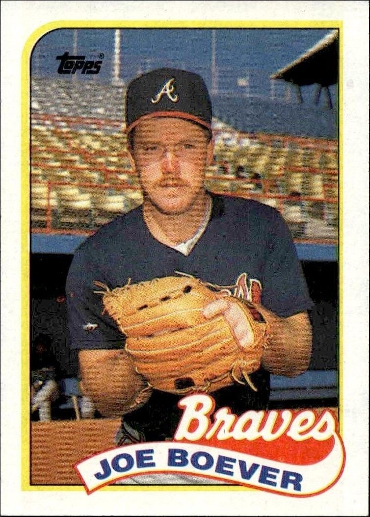 Joe Boever 1989 Topps #586 Baseball Trading Card - Front 1989 Topps Joe Boever #586 baseball trading card front