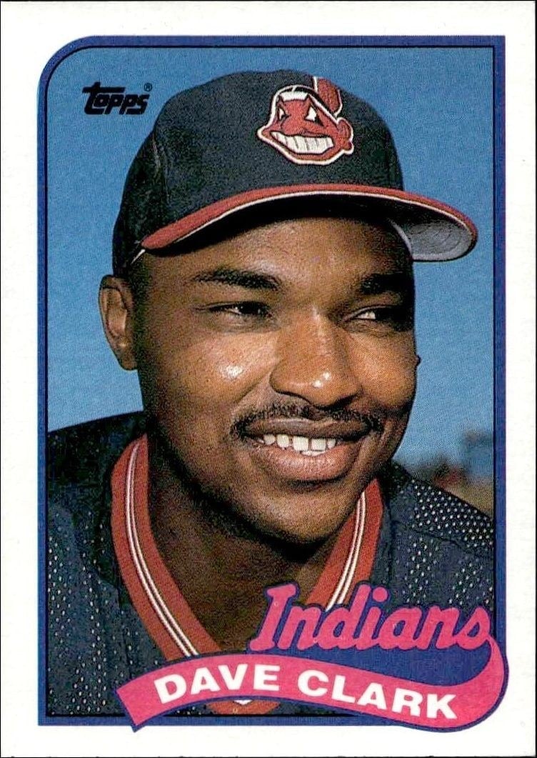 Dave Clark 1989 Topps #574 Baseball Trading Card - Front 1989 Topps Dave Clark #574 baseball trading card front