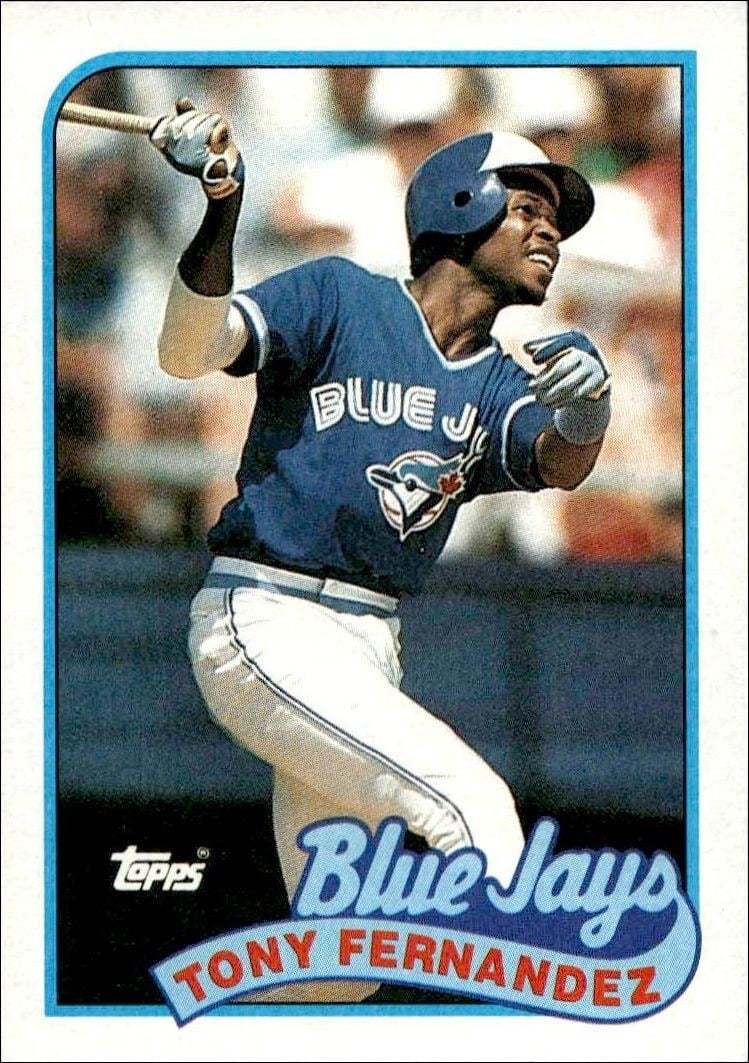 Tony Fernandez 1989 Topps #170 Baseball Trading Card - Front 1989 Topps Tony Fernandez #170 baseball trading card front