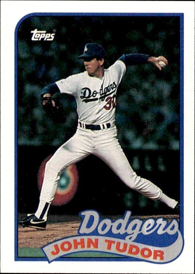 John Tudor 1989 Topps #35 Baseball Trading Card - Front 1989 Topps John Tudor #35 baseball trading card front