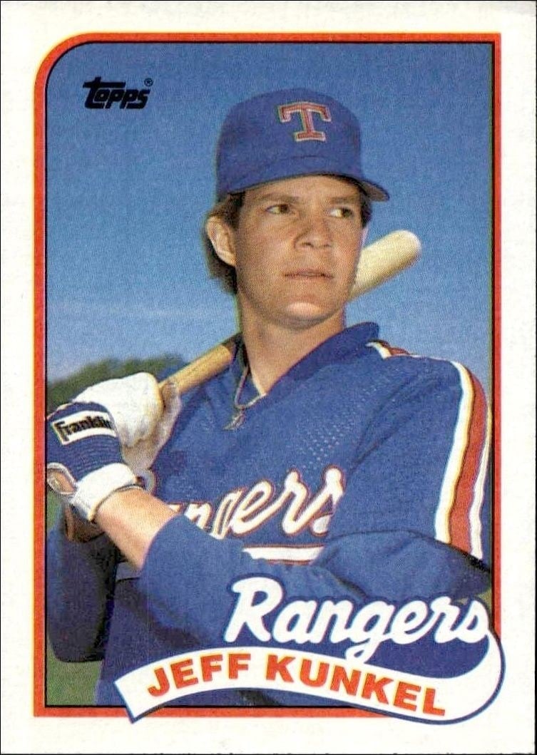 Jeff Kunkel 1989 Topps #92 Baseball Trading Card - Front 1989 Topps Jeff Kunkel #92 baseball trading card front