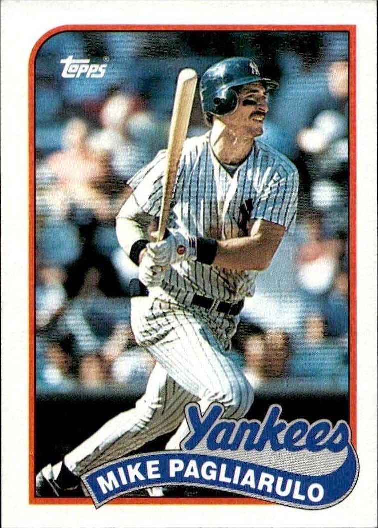 Mike Pagliarulo 1989 Topps #211 Baseball Trading Card - Front 1989 Topps Mike Pagliarulo #211 baseball trading card front