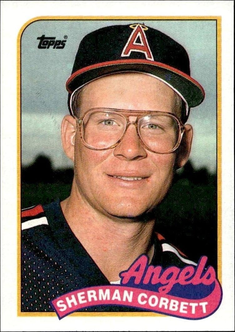Sherman Corbett 1989 Topps #99 Baseball Trading Card - Front 1989 Topps Sherman Corbett #99 baseball trading card front