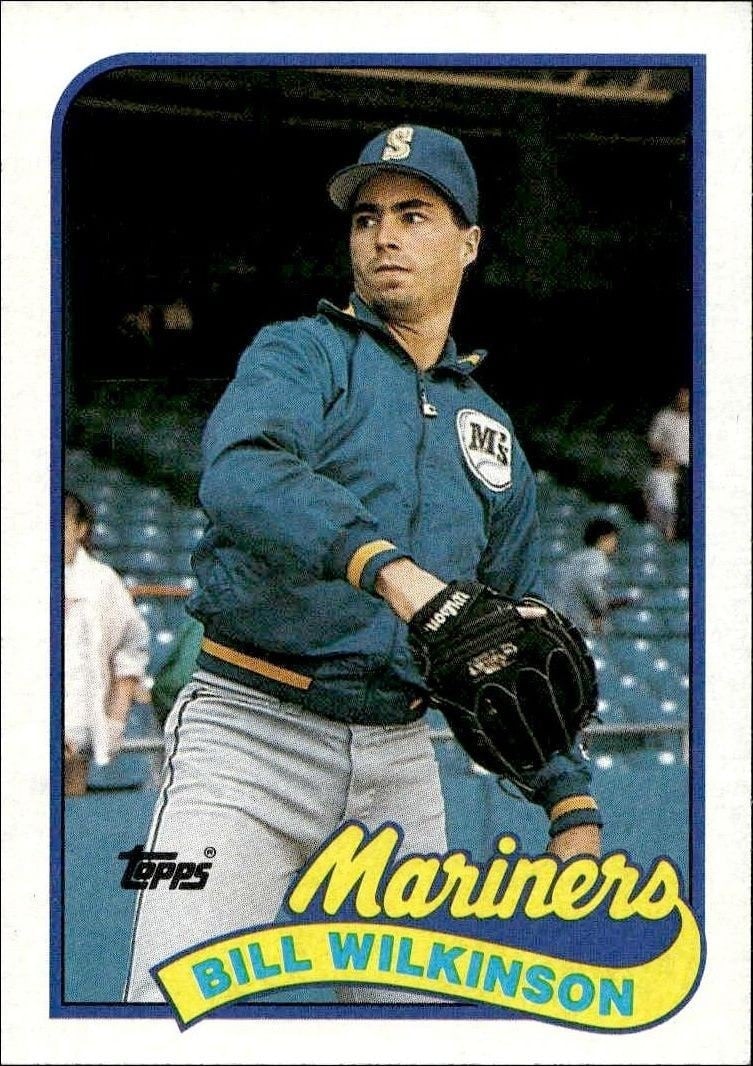 Bill Wilkinson 1989 Topps #636 Baseball Trading Card - Front 1989 Topps Bill Wilkinson #636 baseball trading card front