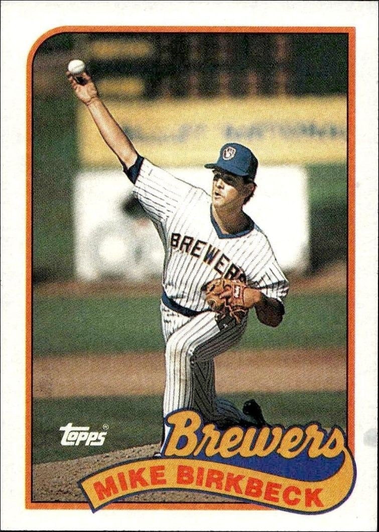 1989 Topps Mike Birkbeck #491 trading card