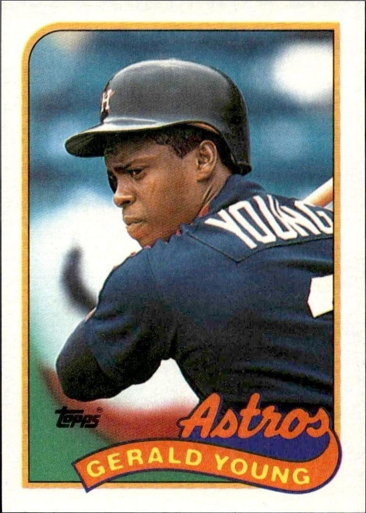 Gerald Young 1989 Topps #95 Baseball Trading Card - Front 1989 Topps Gerald Young #95 baseball trading card front
