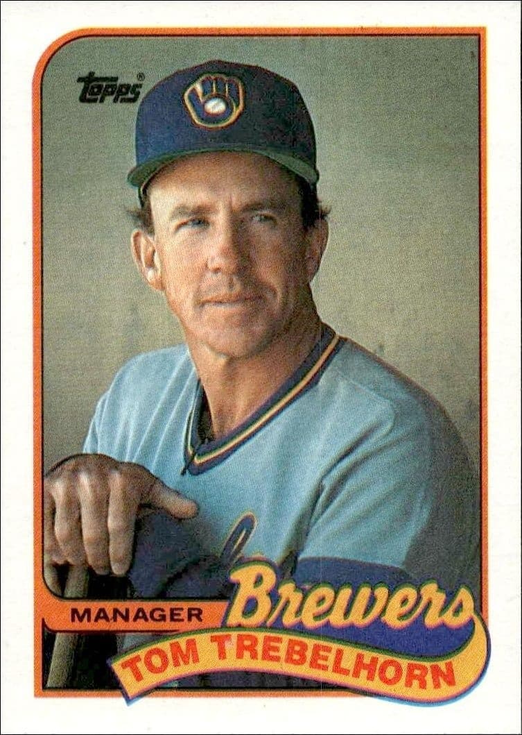 1989 Topps Tom Trebelhorn #344 trading card