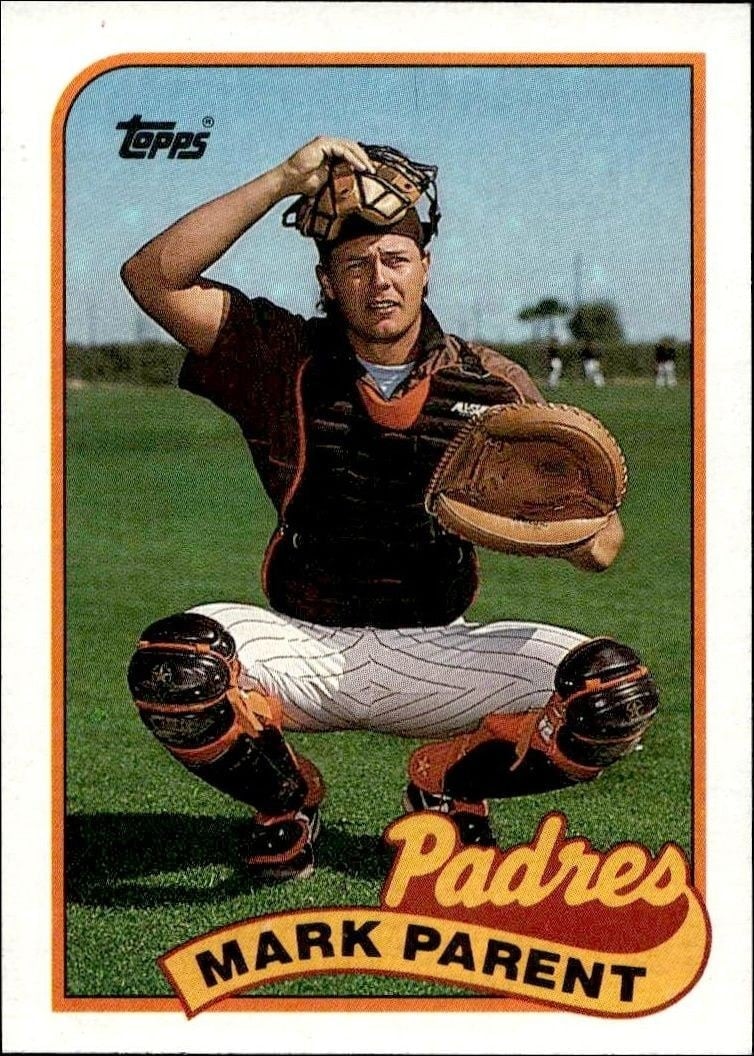 Mark Parent 1989 Topps #617 Baseball Trading Card - Front 1989 Topps Mark Parent #617 baseball trading card front