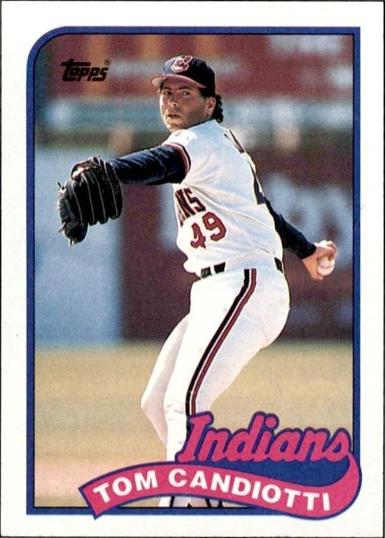 1989 Topps Tom Candiotti #599 trading card
