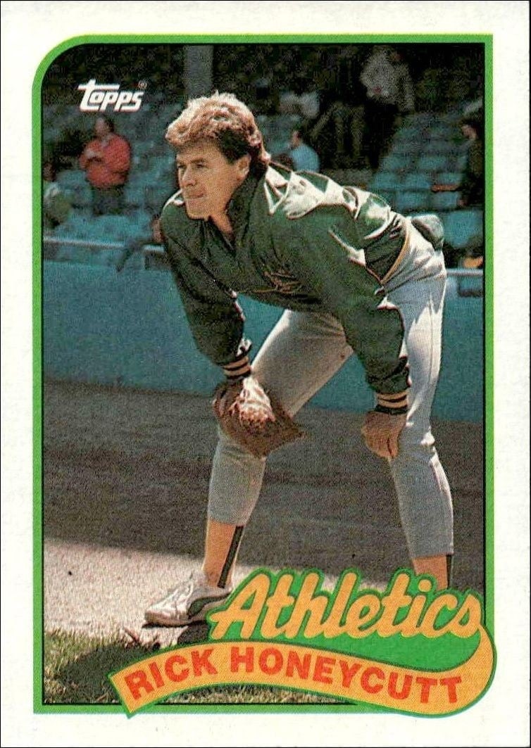 Rick Honeycutt 1989 Topps #328 Baseball Trading Card - Front 1989 Topps Rick Honeycutt #328 baseball trading card front
