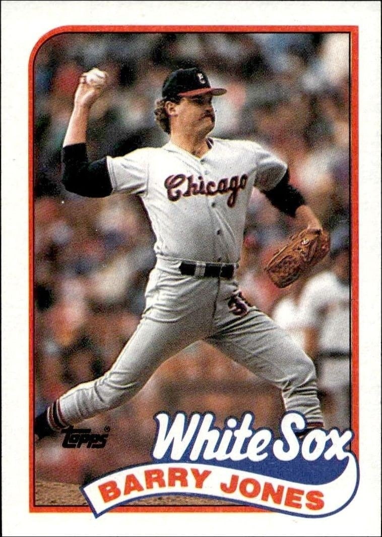 Barry Jones 1989 Topps #539 Baseball Trading Card - Front 1989 Topps Barry Jones #539 baseball trading card front