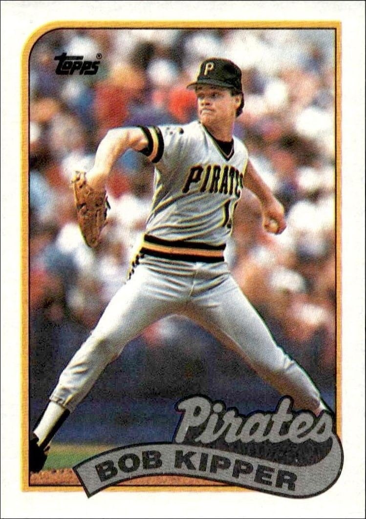 Bob Kipper 1989 Topps #114 Baseball Trading Card - Front 1989 Topps Bob Kipper #114 baseball trading card front