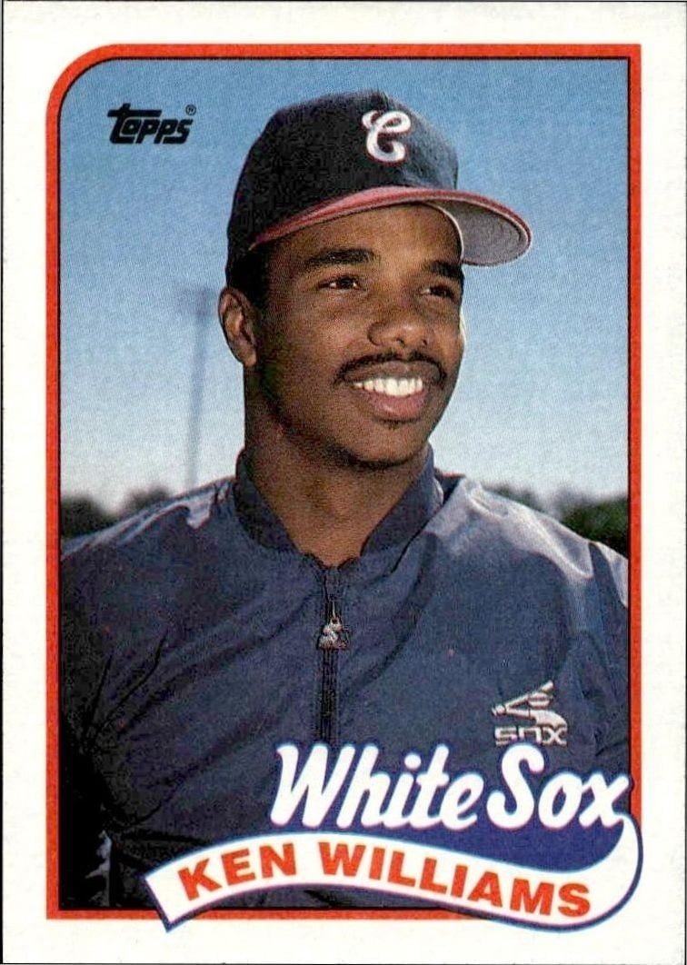 Ken Williams 1989 Topps #34 Baseball Trading Card - Front 1989 Topps Ken Williams #34 baseball trading card front