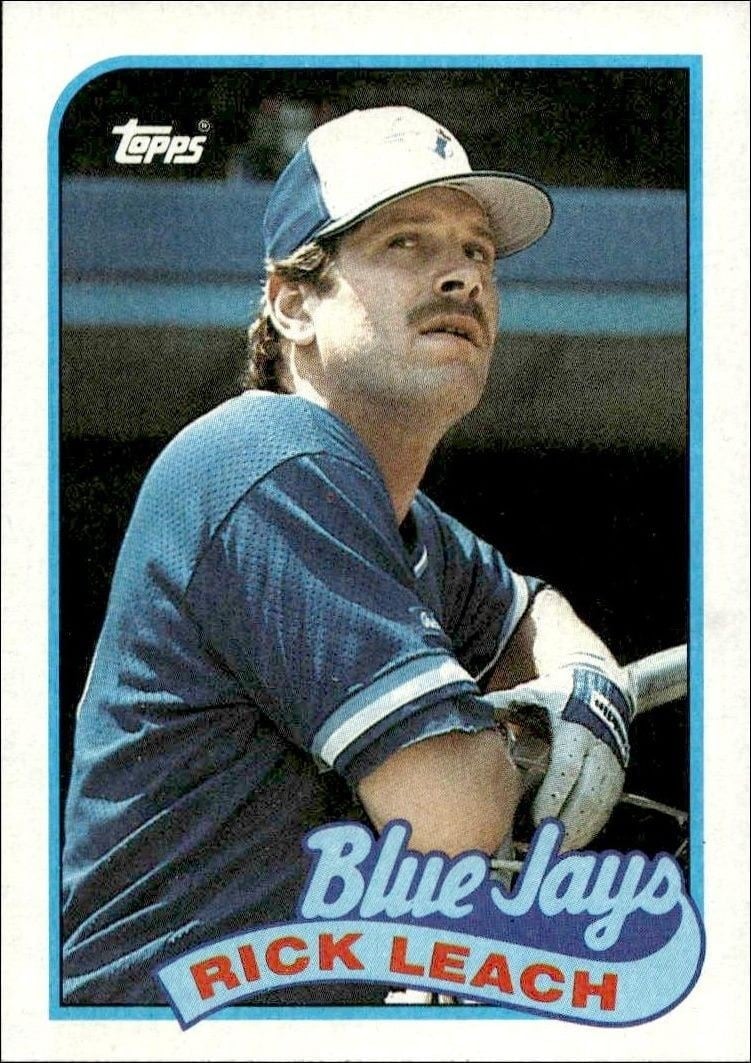 Rick Leach 1989 Topps #682 Baseball Trading Card - Front 1989 Topps Rick Leach #682 baseball trading card front