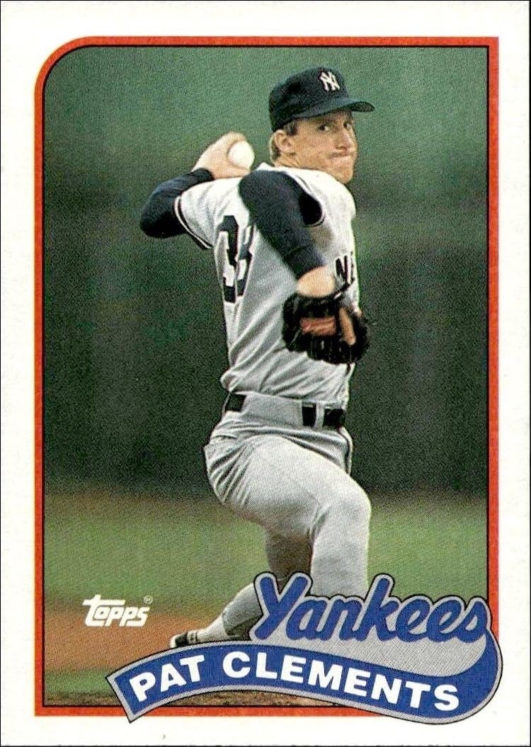 Pat Clements 1989 Topps #159 Baseball Trading Card - Front 1989 Topps Pat Clements #159 baseball trading card front