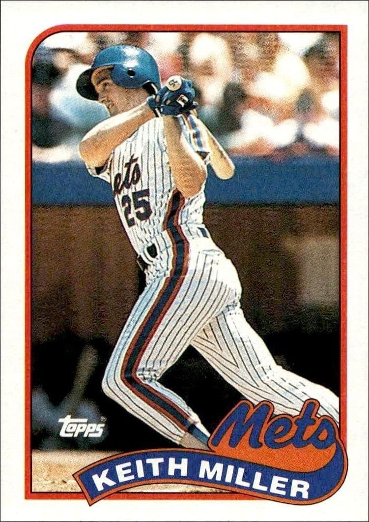 1989 Topps Keith Miller #557 trading card