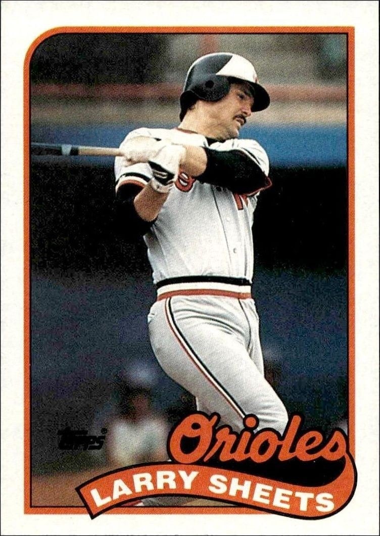 Larry Sheets 1989 Topps #98 Baseball Trading Card - Front 1989 Topps Larry Sheets #98 baseball trading card front