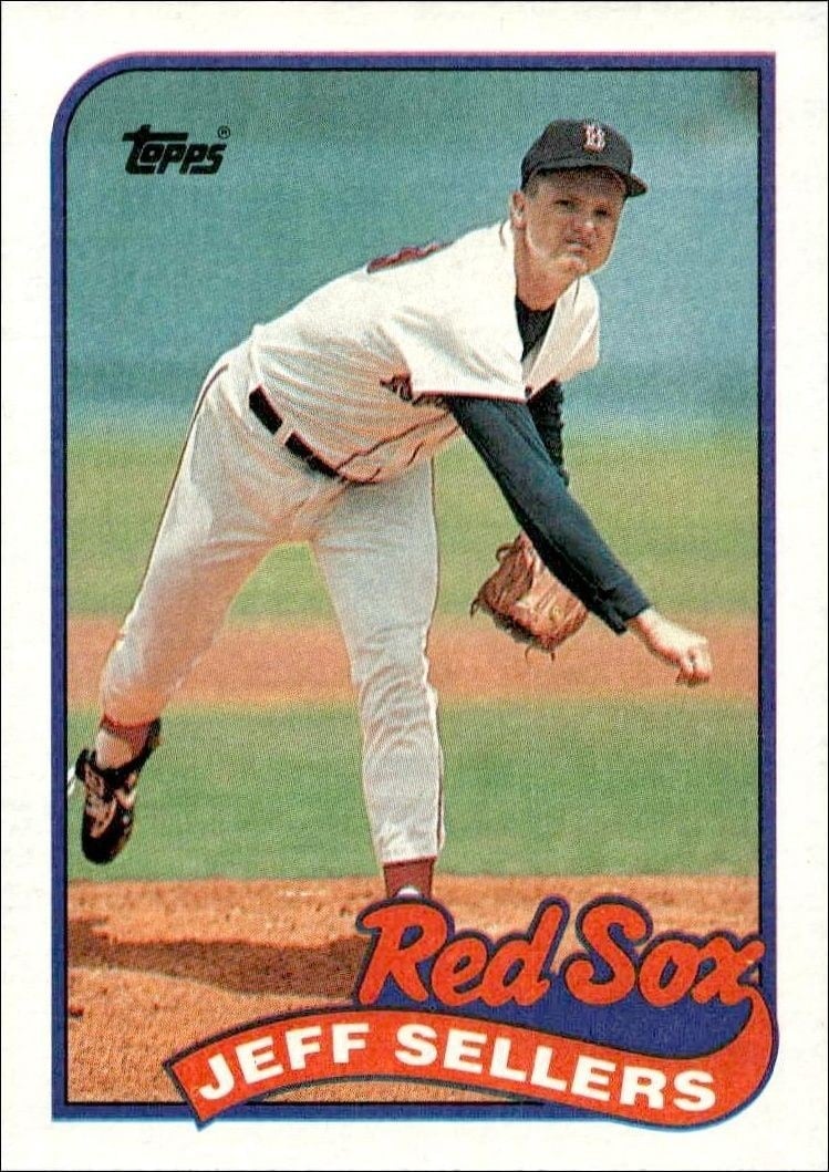 Jeff Sellers 1989 Topps #544 Baseball Trading Card - Front 1989 Topps Jeff Sellers #544 baseball trading card front