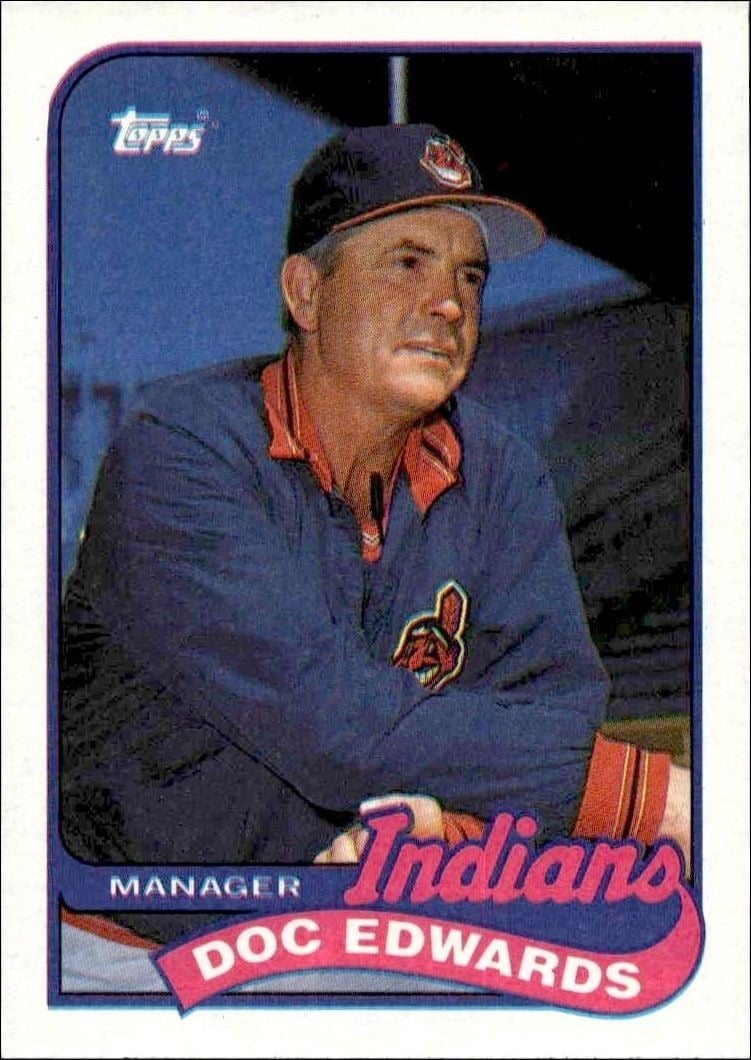 Doc Edwards 1989 Topps #534 Baseball Trading Card - Front 1989 Topps Doc Edwards #534 baseball trading card front